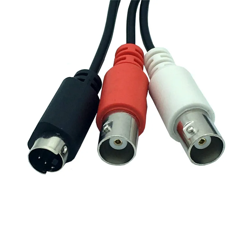 Адаптер S Video Y 0 25 м 150 см 5 футов 4pin с двумя разъемами типа папа и BNC|Кабели VGA| |