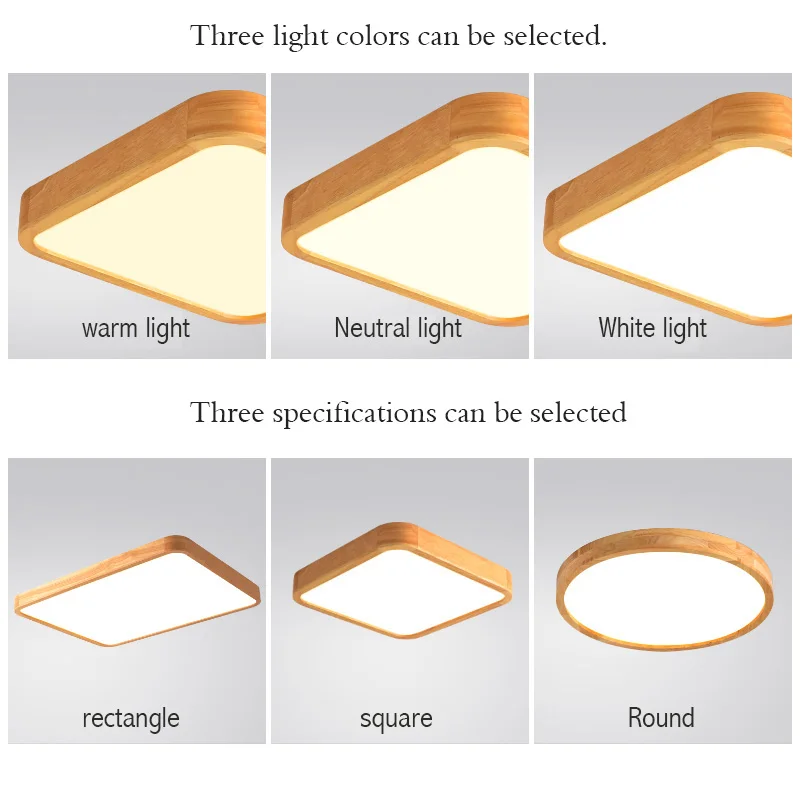 Современный деревянный прямоугольный потолочный светильник s для гостиной