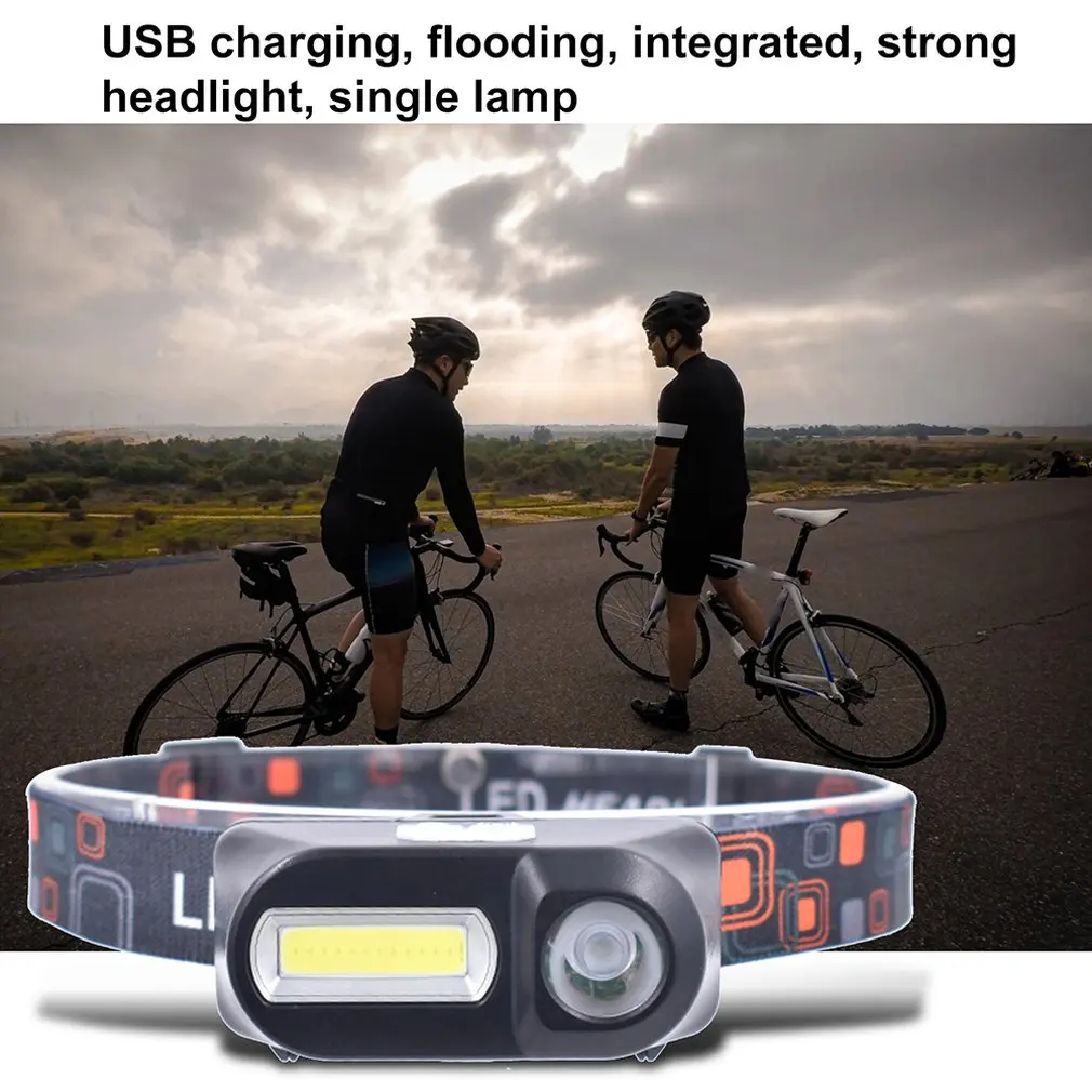 Открытый Кемпинг портативный мини светодиодный налобный фонарь usb зарядка рыболовный головной светильник s вспышка светильник светодиодный налобный светильник аварийный светильник