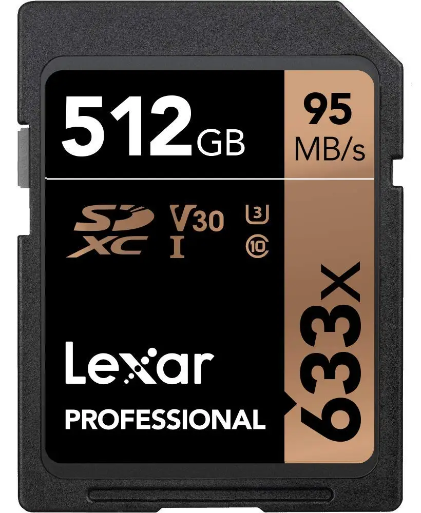 512 ГБ Lexar SD карта, карта памяти Micro SD 16 Гб оперативной памяти, 32 Гб встроенной памяти, 64 ГБ 128 ГБ 256 512 1 ТБ UHS-I флеш-карта 95 м/с Class10 633x для Камера - Емкость: 512 ГБ