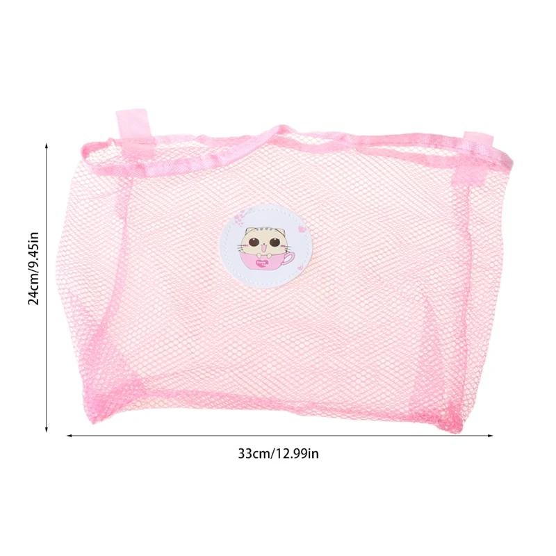 

Child Bath Toy Storage Bag Organiser Net Suction Baskets Kids Bathroom Mesh Bag