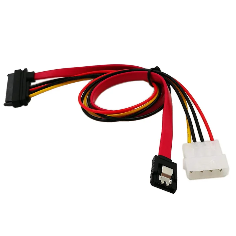 Комбинированный кабель SATA Data Powr 22P 15 7pin к 3 & Molex 4pin IDE SSD Кабель адаптер III w/ 4 pin