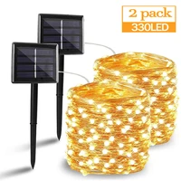 330 led solar light outdoor lamp string lights for christmas party waterproof fairy lights garden luces solares para exterior