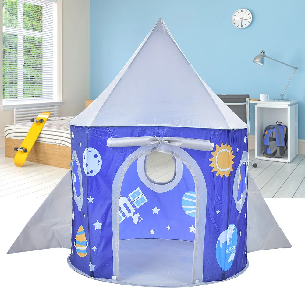Portable Foldable Tent Game Toy Room Space Star Pattern Kid Yurt Gift Accessory(Space ) |