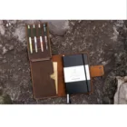 Индивидуальный деревенский кожаный чехол с пандой для ежедневника 5x8,25 дюймов, кожаный чехол с натуральным лицевым покрытием с пандой для планировщика