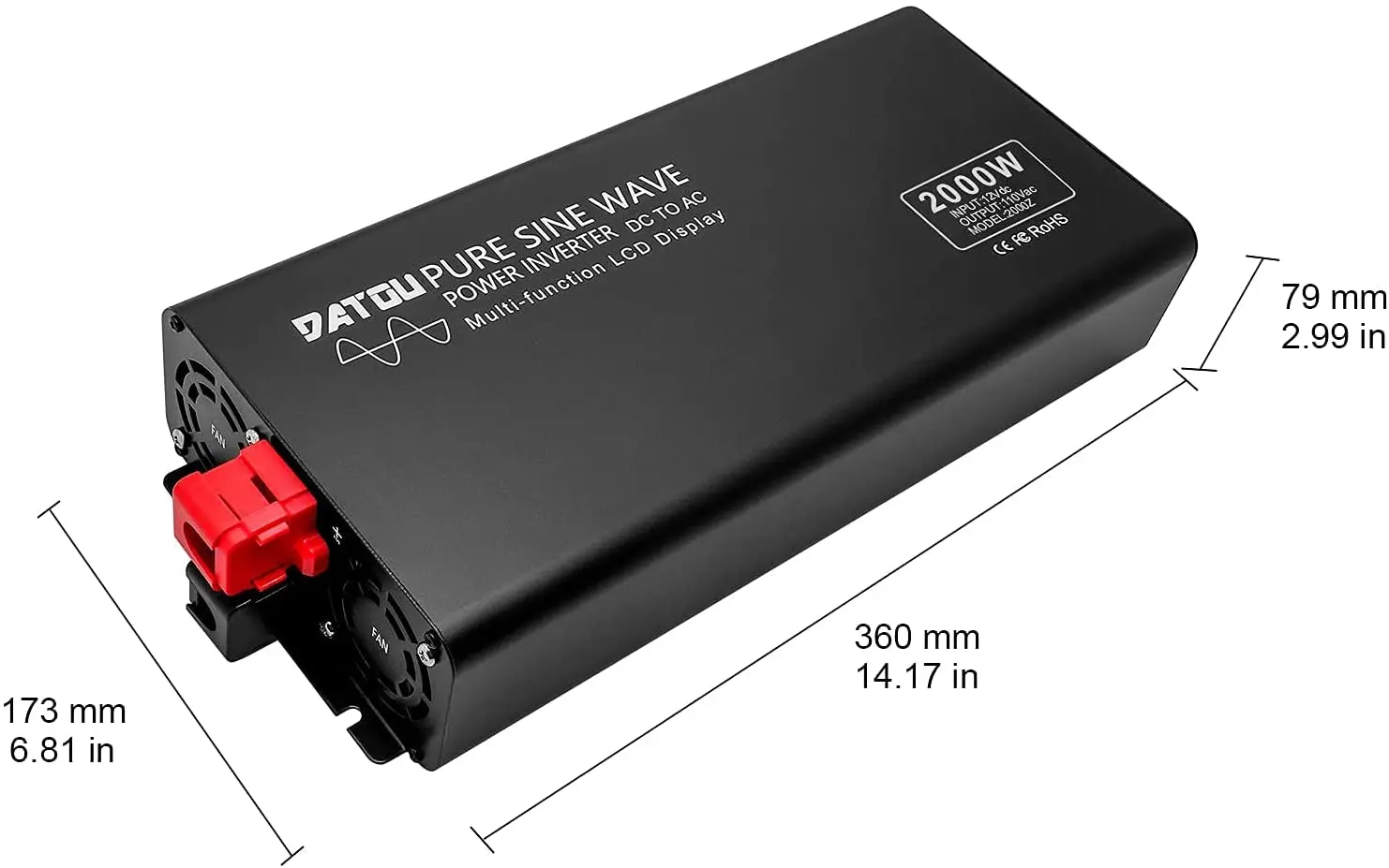 Инвертор мощности DATOUBOSS 2000 Вт пиковый инвертор немодулированного