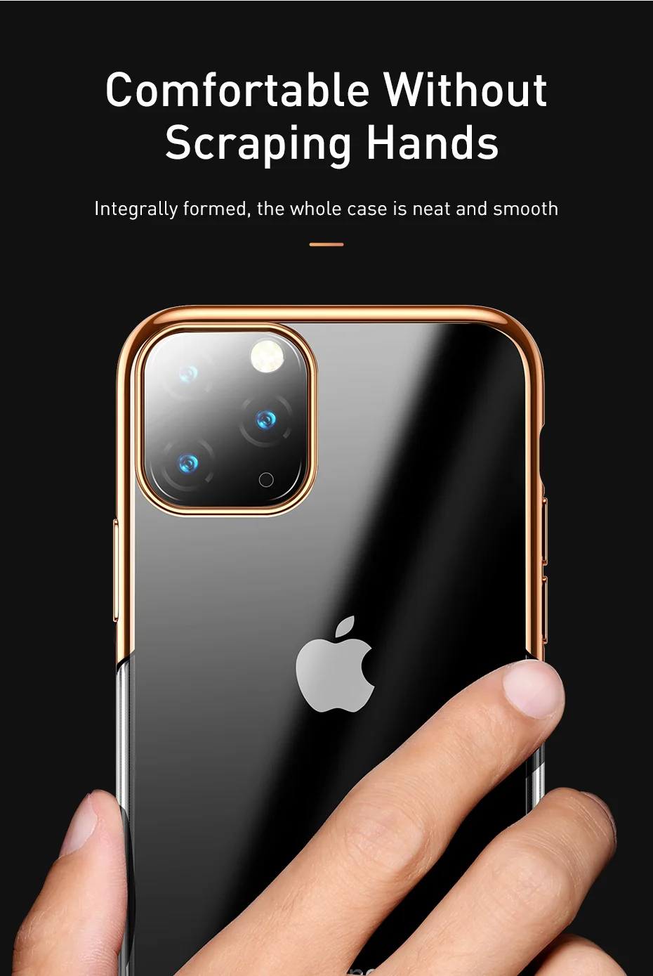 Baseus Роскошный чехол для телефона с покрытием для iPhone 11 Pro Max 11Pro Чехол Жесткий PC задняя крышка для iPhone11 защитный чехол Coque Fundas