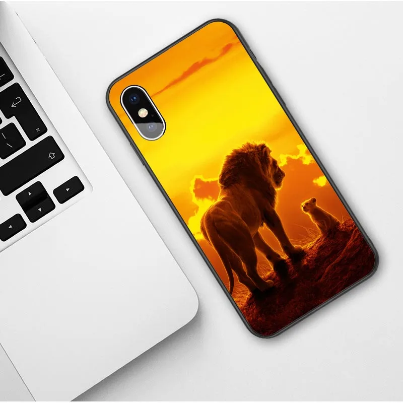 TPU Король Лев Simba nala силиконовый чехол для телефона чехол для iPhone 7 8 6s Plus X XS MAX 5S SE XR 11 Pro Max мягкий чехол - Цвет: TPU