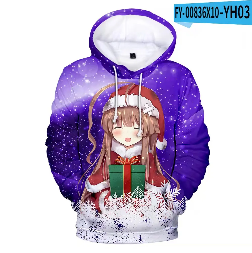 

2021 Hot Sale Cartoon Christmas-3D Peripheral 3D Digital Hoodie