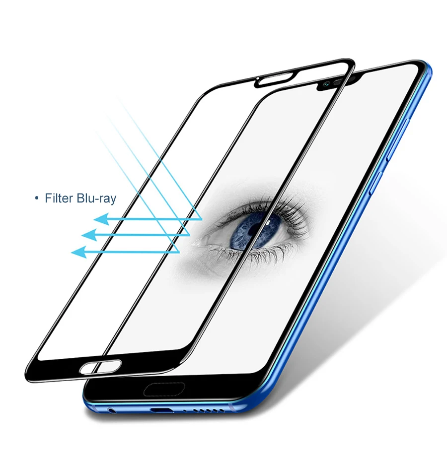 30D полный защитный Стекло для Huawei honor 8 9 10 20 облегченное закаленное стекло на honor вид 10 20 V8 V9 V10 V20 Экран защитная пленка