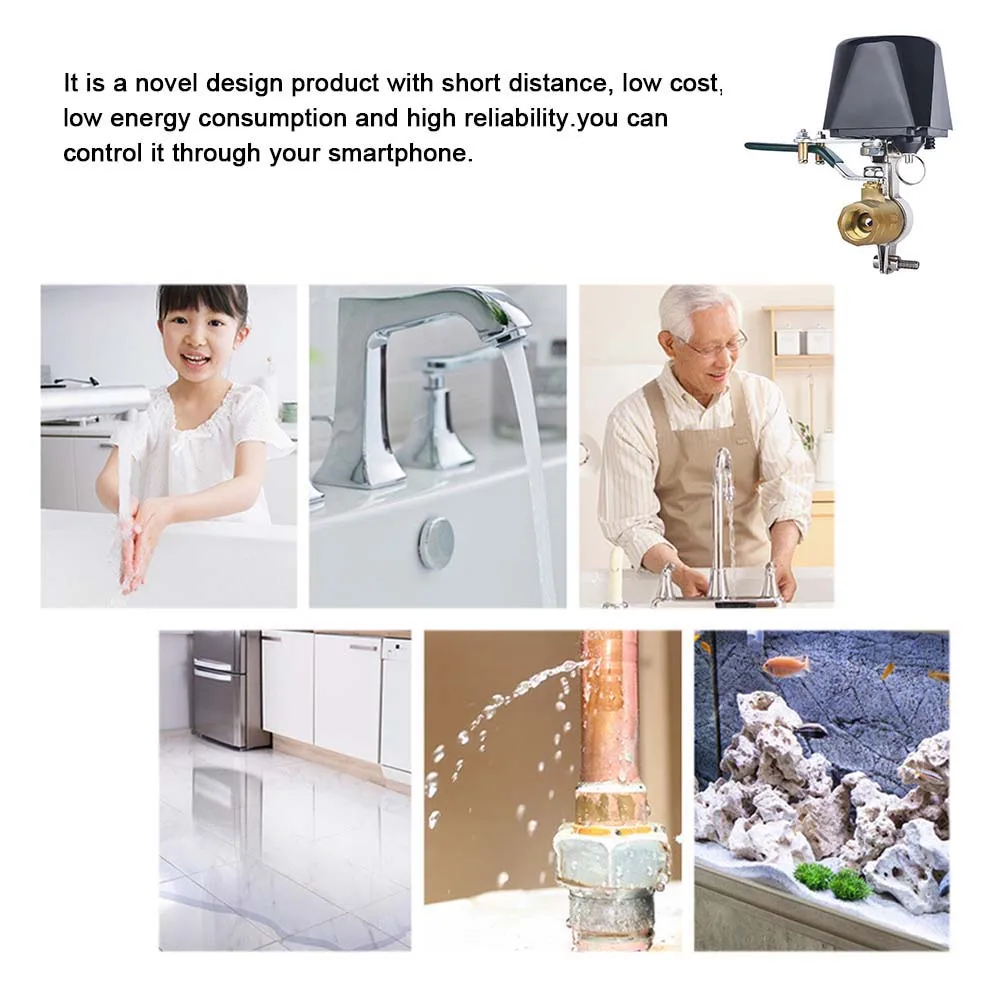110V-240V WiFi SmartValve газ/клапан Tuya клапан Home Автоматизация Управление для баллонов со