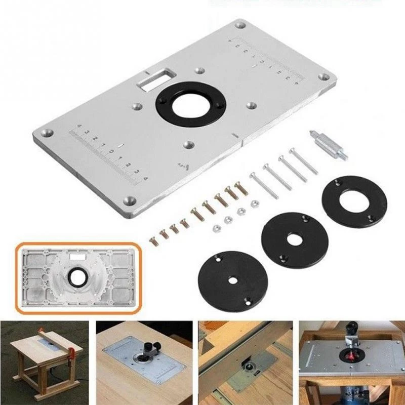 Алюминиевый сплав с 4 кольца со вставками практичный фрезерный стол пластина для