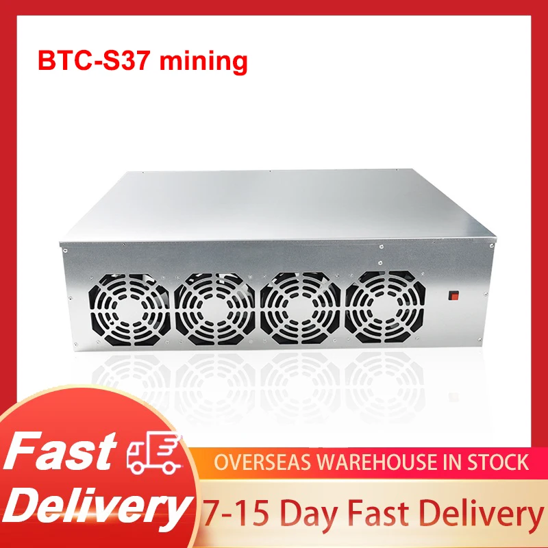 

Шасси для майнинга, комбинированная материнская плата, 8 GPU, Биткоин, криптовалюм, этериум, графическая карта низкой мощности с 4 вентилятора...