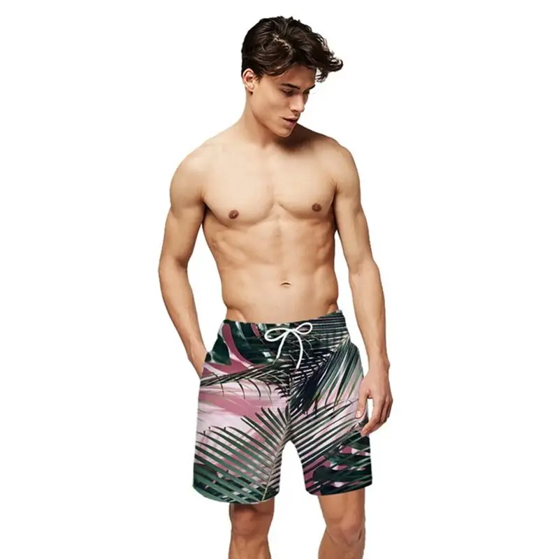 Шорты мужские пляжные быстросохнущие 3d-пляжные для серфинга спортивные