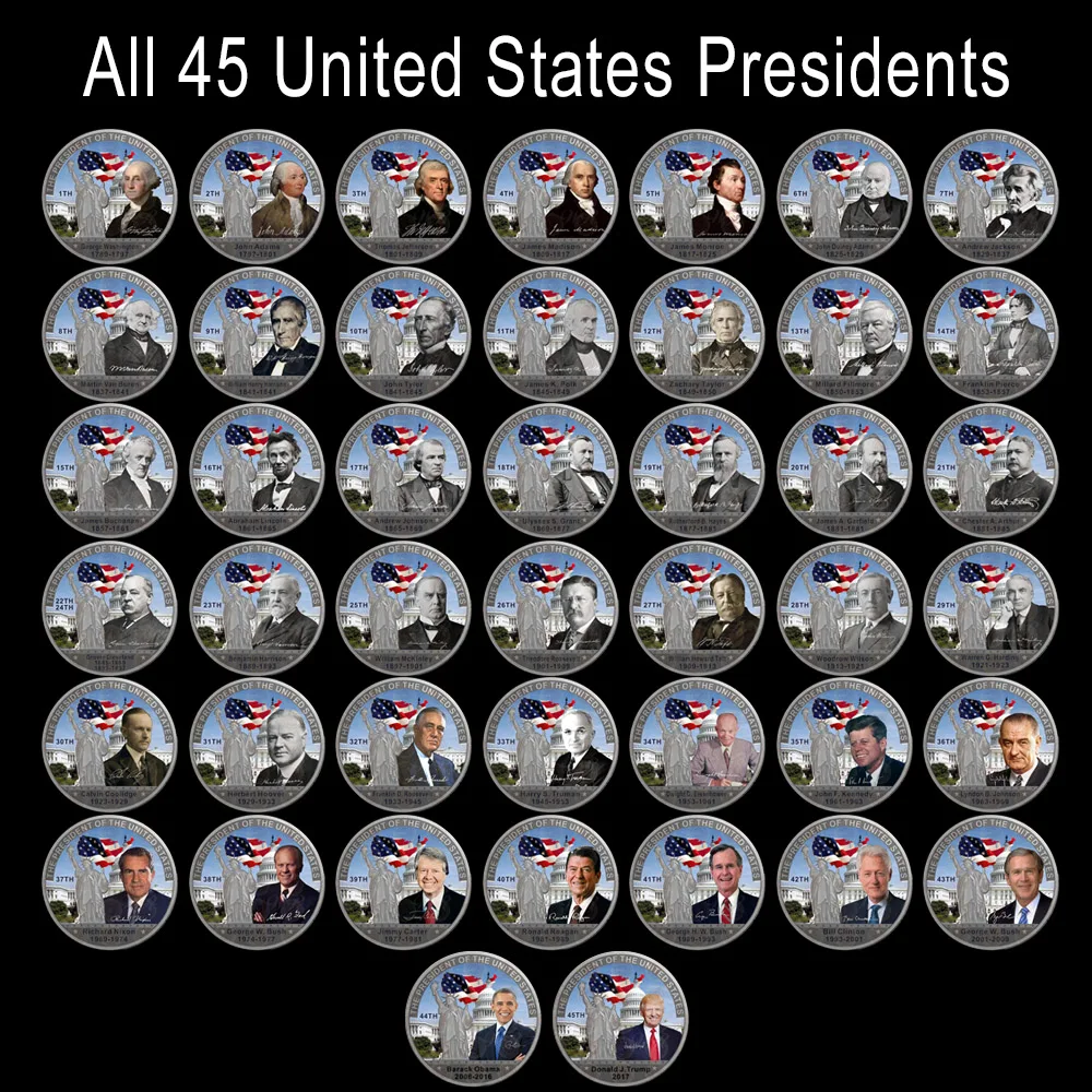 WR 45 шт. уникальный американский Серебряный металлический сувенир в виде