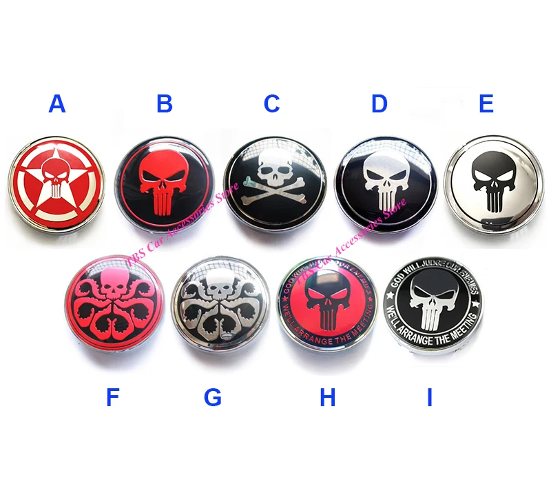 4 шт. колпачки-эмблемы для колесных дисков 60 мм | Автомобили и мотоциклы