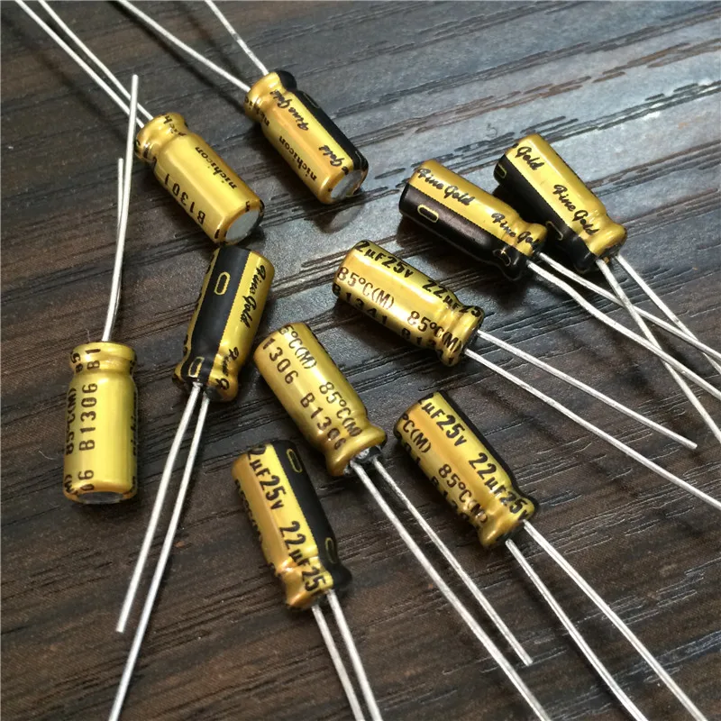 10 шт./100 шт. 22 мкФ алюминиевая крышка 25В NICHICON FG (золото) 5x11 мм 25V22uF высокое Класс