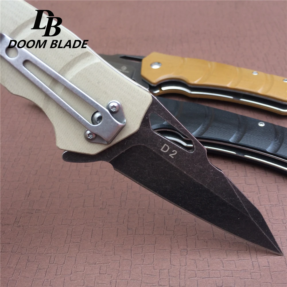 7 9 &quotножи 60-61HRC D2 лезвие для выживания на открытом воздухе шариковый подшипник