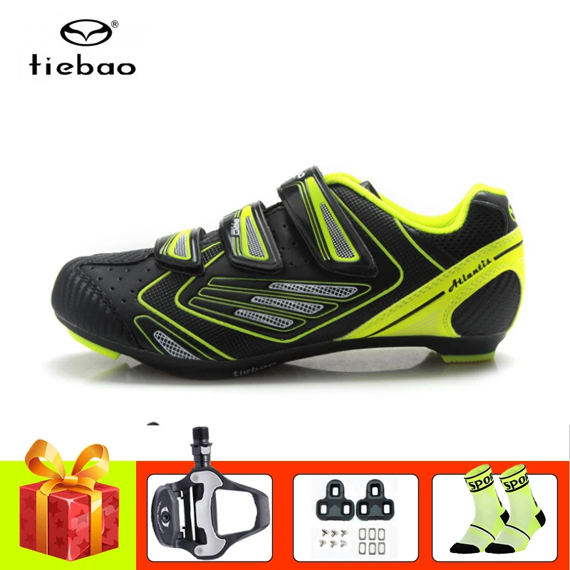

Велосипедная обувь Tiebao, дышащая спортивная обувь с педали, самоблокирующаяся