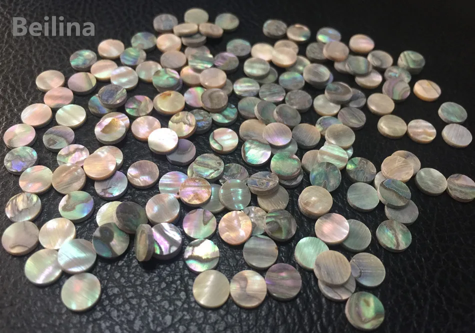 1 лот(50 шт.) диаметр 6 мм натуральный мексиканский abalone простыня для музыкальных инструментов аксессуары и украшения дома материалы