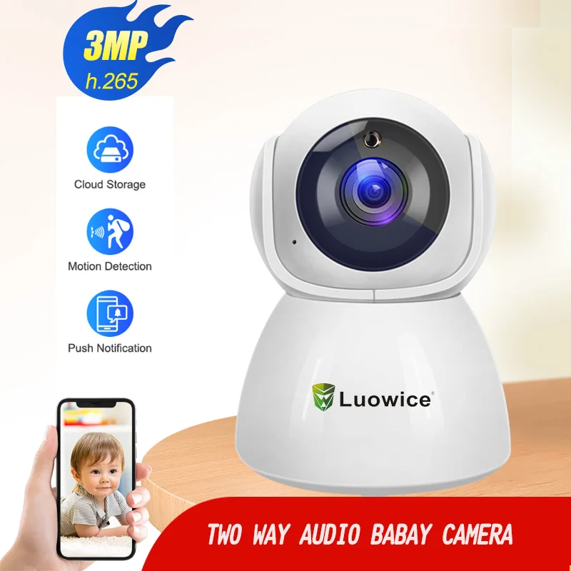 Luowice WiFi камера безопасности s CCTV наблюдения детская videcam двухсторонняя аудио HD Ip
