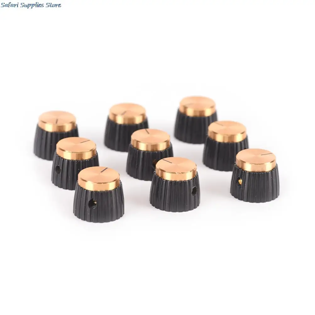 

10pcs Guitar Amplifier Knob Control Knobs Cap Rotary Electric Acoustic Guitar Volume Button Cap Guitar Parts & Accessories