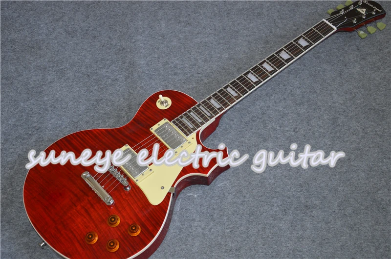 Suneye красное вино глянцевое покрытие китайская электрогитара DIY Гитарный