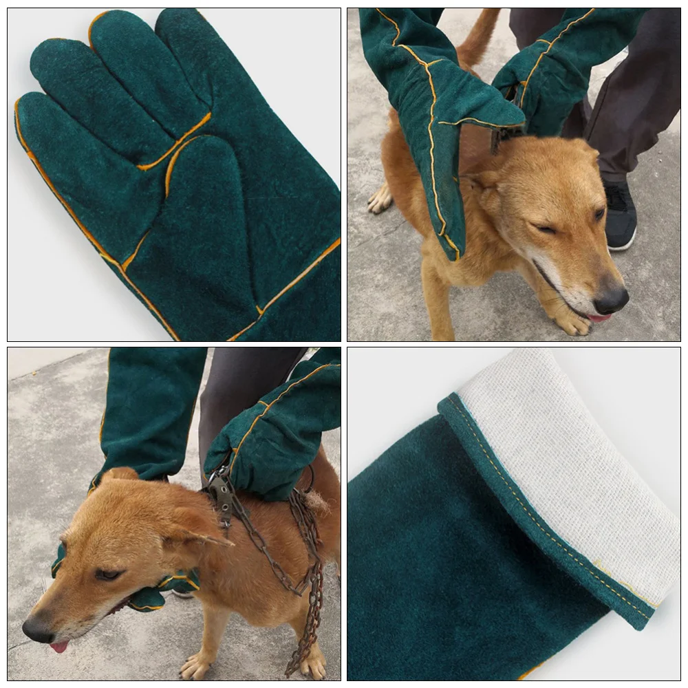 

1 Pair Protective Anti-bite Glove Reptile Playing Protective Equipment Glove