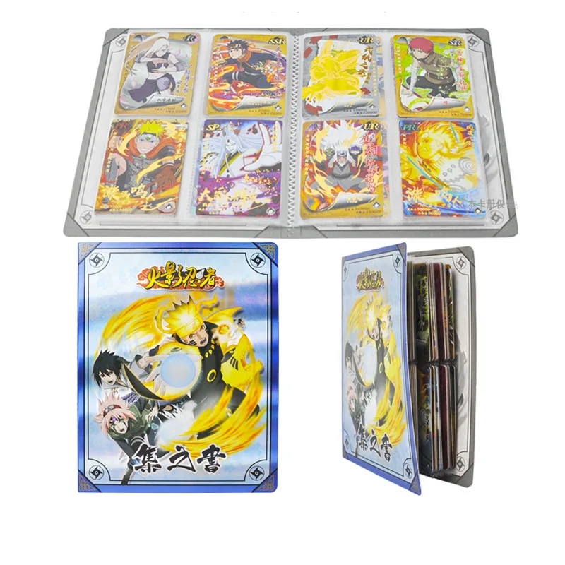 Tarjeta de Anime Naruto para ni&ntilde;os, colecci&oacute;n de personajes de animaci&oacute;n, regalo de vacaciones, 280 Uds.-4