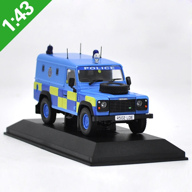 Высокотщательно 1:43 Defender Police SUV модель автомобиля из сплава статическая