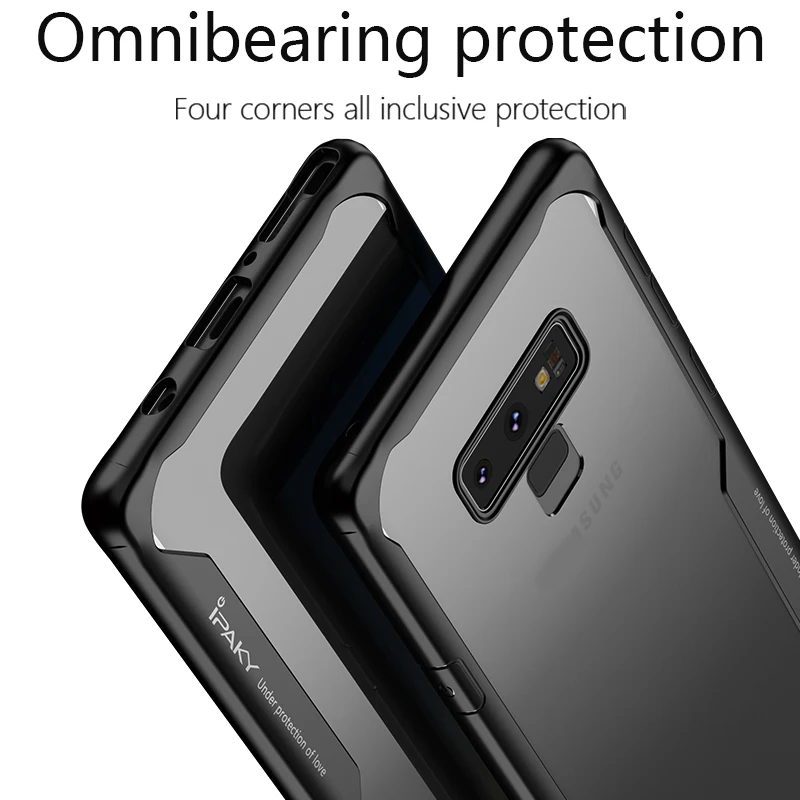 Чехол IPAKY для Samsung Note 9 чехол S9 S8 Plus силиконовый акриловый Гибридный