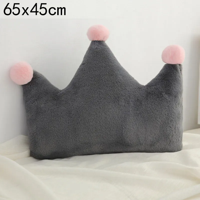 grey Crown M Baby Pillow Newborn Baby Room Decoration Plush Toys Nodic Soft Nursing Pillow Breastfeeding For Boy Girl Kids Pillow Cushion - Цвет: grey Crown M