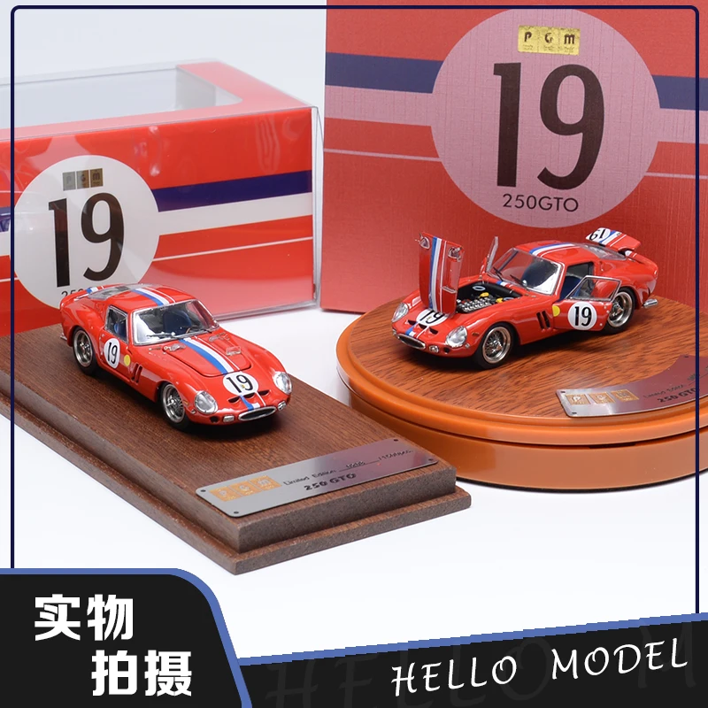 

PGM 1:64 Ferrari 250GTO 19#Red limited edition Collector Edition Metal Diecast Model Toy Gift