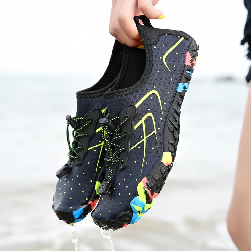 Мужские пляжные сандалии быстросохнущие слиперы для плавания по реке и морю