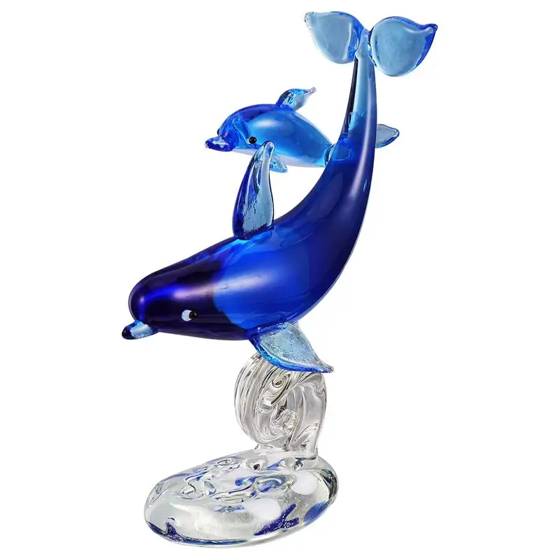 

1Pc Crystal Dolphin Ornament Animal Figurine Desktop Adornment Supplies Home Decor Miniatures Birthday Gift