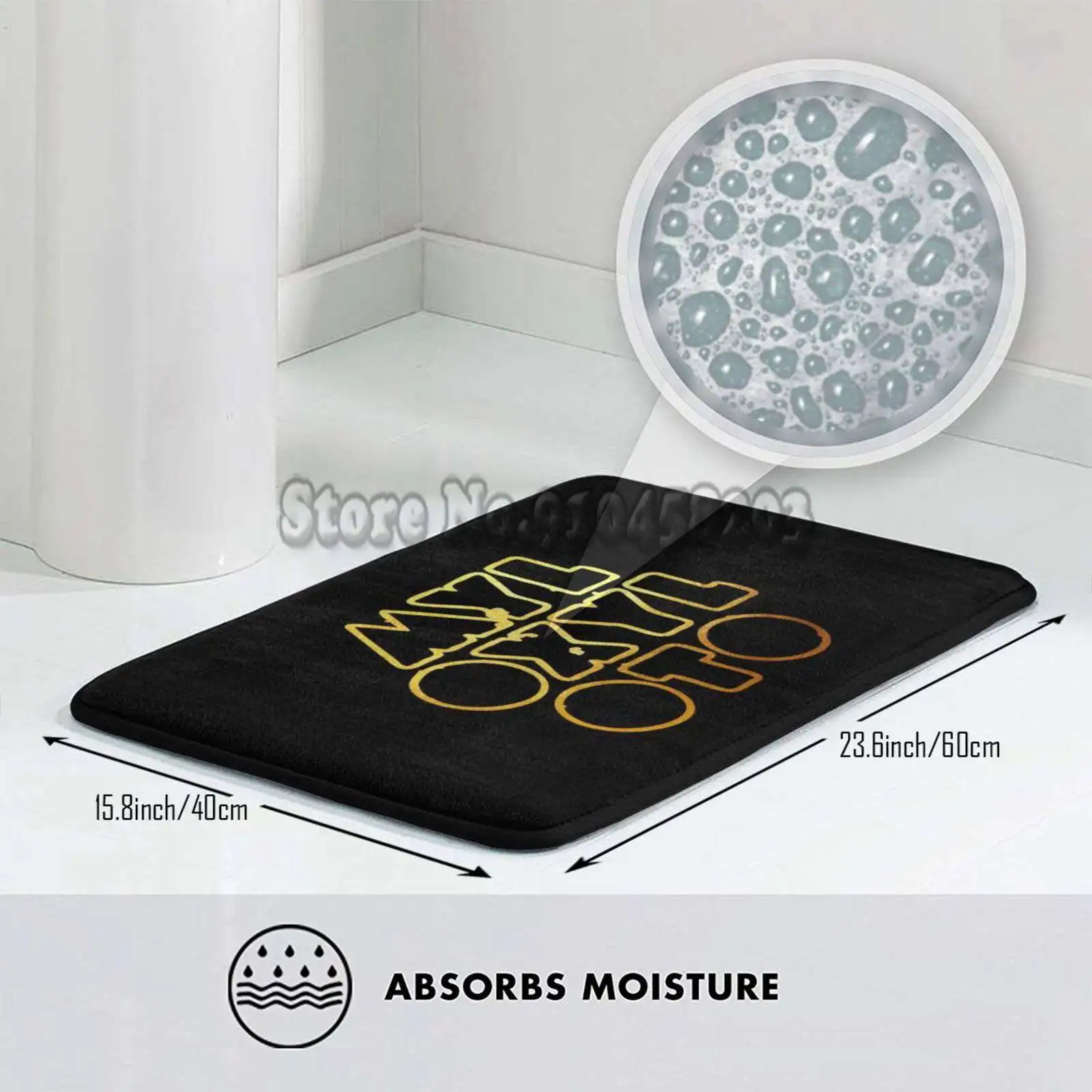 Золотые противоскользящие дверные коврики Myloxyloto для спальни гостиной