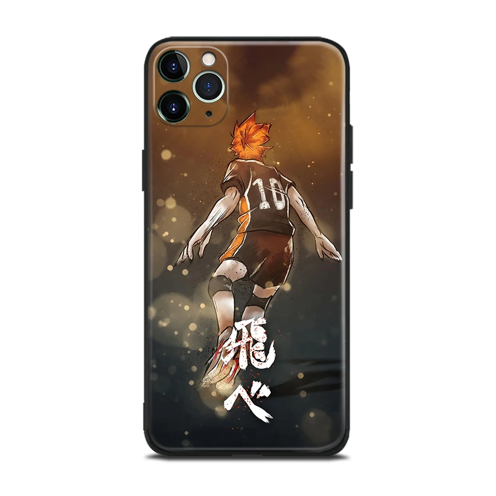 Shoyo Hinata Haikyu! Чехол для телефона из мягкого силикона со стеклянным аниме IPhone SE 6s 7 8