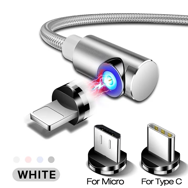 Silver 3 plugs Магнитный кабель INIU для быстрой зарядки, USB кабель для iPhone XS 8, samsung, type C, зарядное устройство, магнит, Micro USB, Andriod, кабели для мобильных телефонов - Цвет: Silver 3 plugs