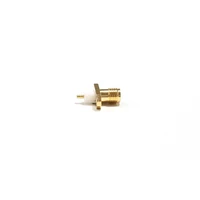1pc sma female jack rf coax connector 2 hole flange solder post straight insulator long 4mm goldplated new wholesale
