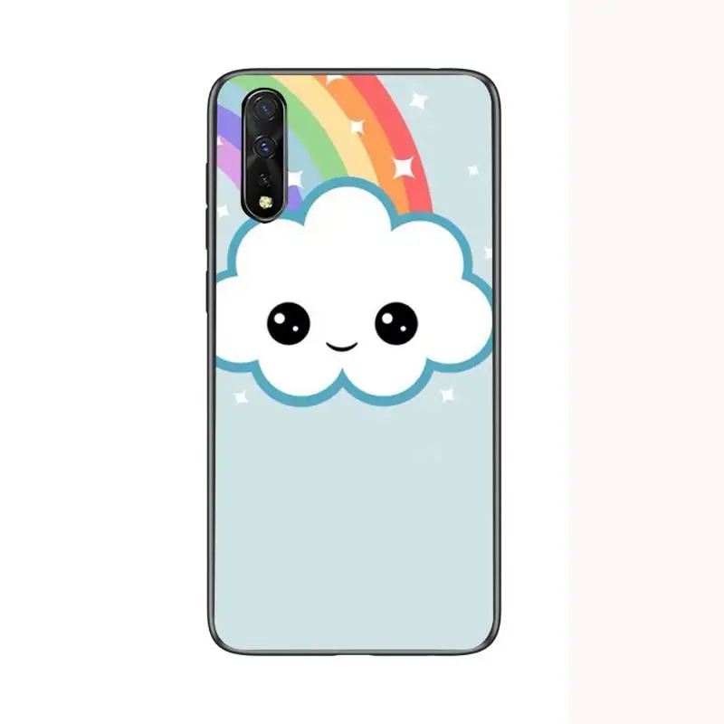 

Ins Fashion Love Rainbow Photo Smile Phone Case For Samsung S6 S7 Edge S8 S9 S10 E lite2019 S20 Plus Cover Fundas Coque