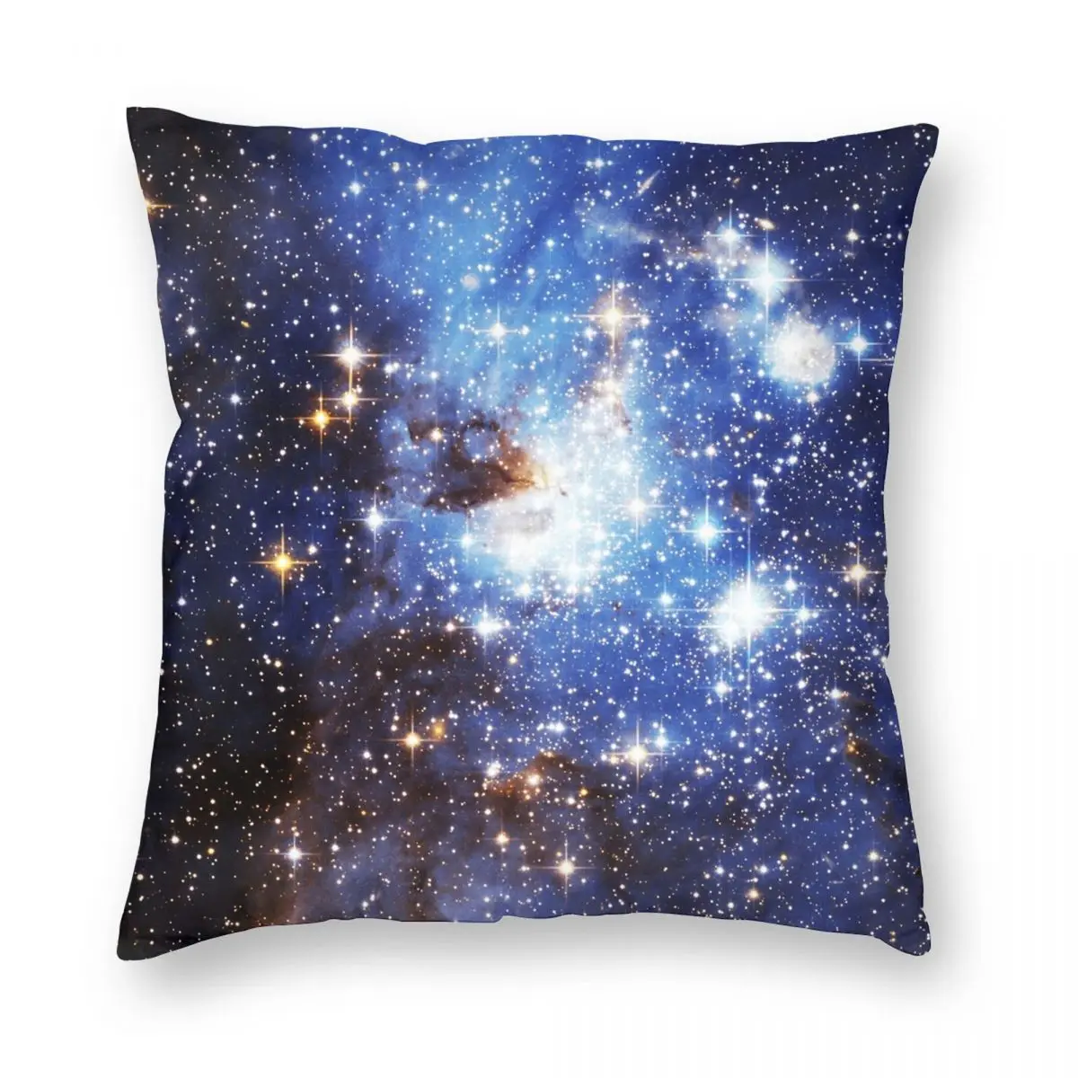 

Blue Galaxy 3.0 Square Pillowcase Polyester Linen Velvet Pattern Zip Decor Pillow Case Home Cushion Cover