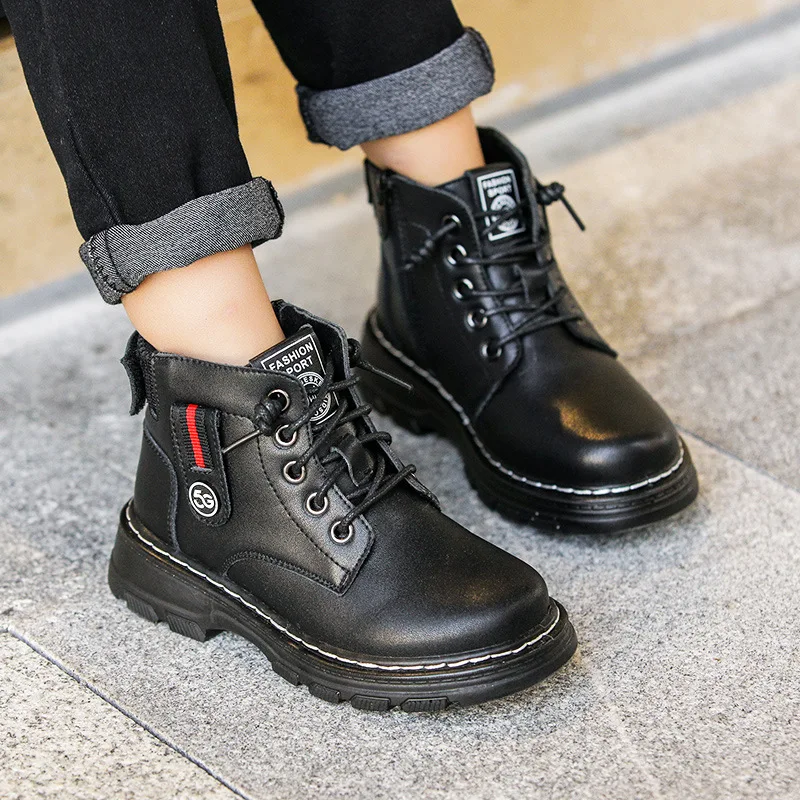 Ботинки детские из натуральной кожи Осень-зима 2020 | Детская одежда и обувь