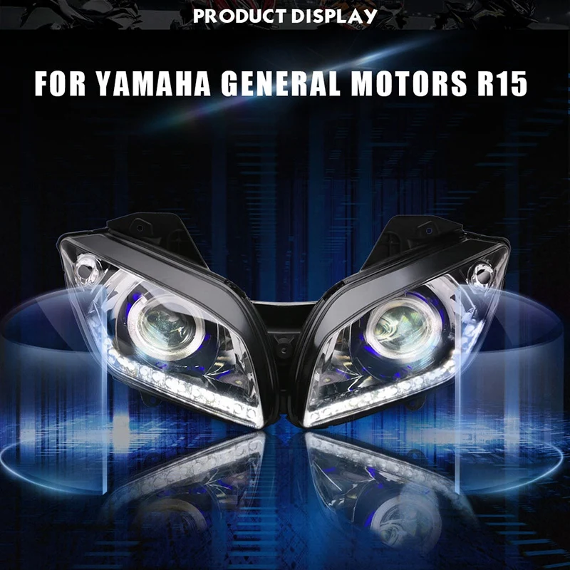 Мотоциклетная светодиодная фара с полным покрытием ангельские глазки для 17-20 YAMAHA
