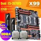 Материнская плата Atermiter Dual X99 + процессор Intel XEON E5 2011 V3 * 2 + Оперативная память 2*16 Гб DDR4 2678 МГц