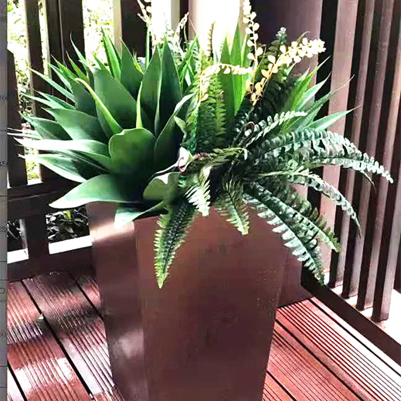 

55cm Artificial Rare Agave Plants Indoor Plastic Branch Tropical Fake Green Leaf Garden Balcony Office Hotel Home Desktop Decor