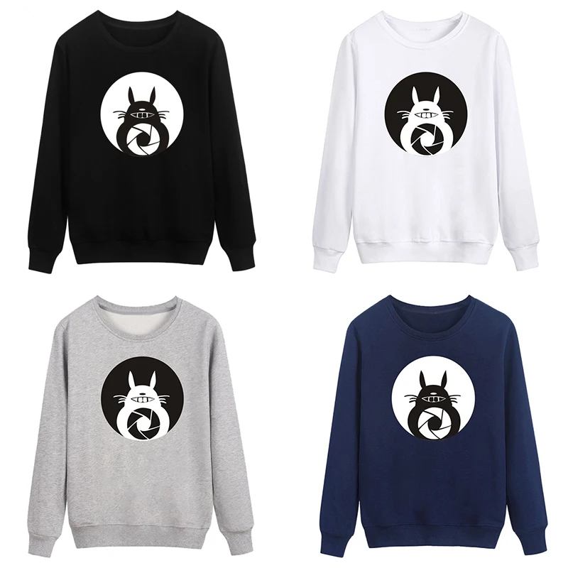 

Забавный с изображением героя мультфильма «Тоторо», милые, миленькие в японском стиле («Каваий», толстовка, пуловер, костюм для мужчин и жен...