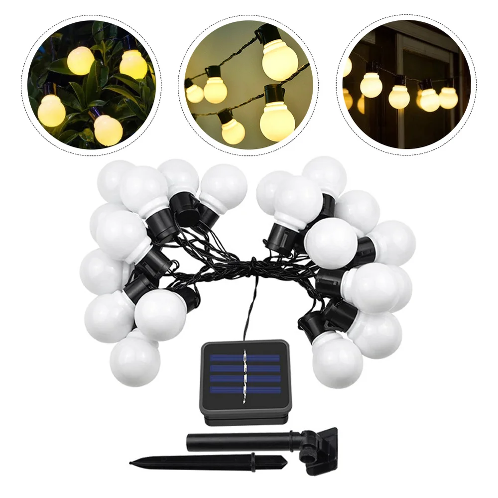 

1Pc Decorative Bulb String Light Outdoor Light Decor for Party Yard (White)