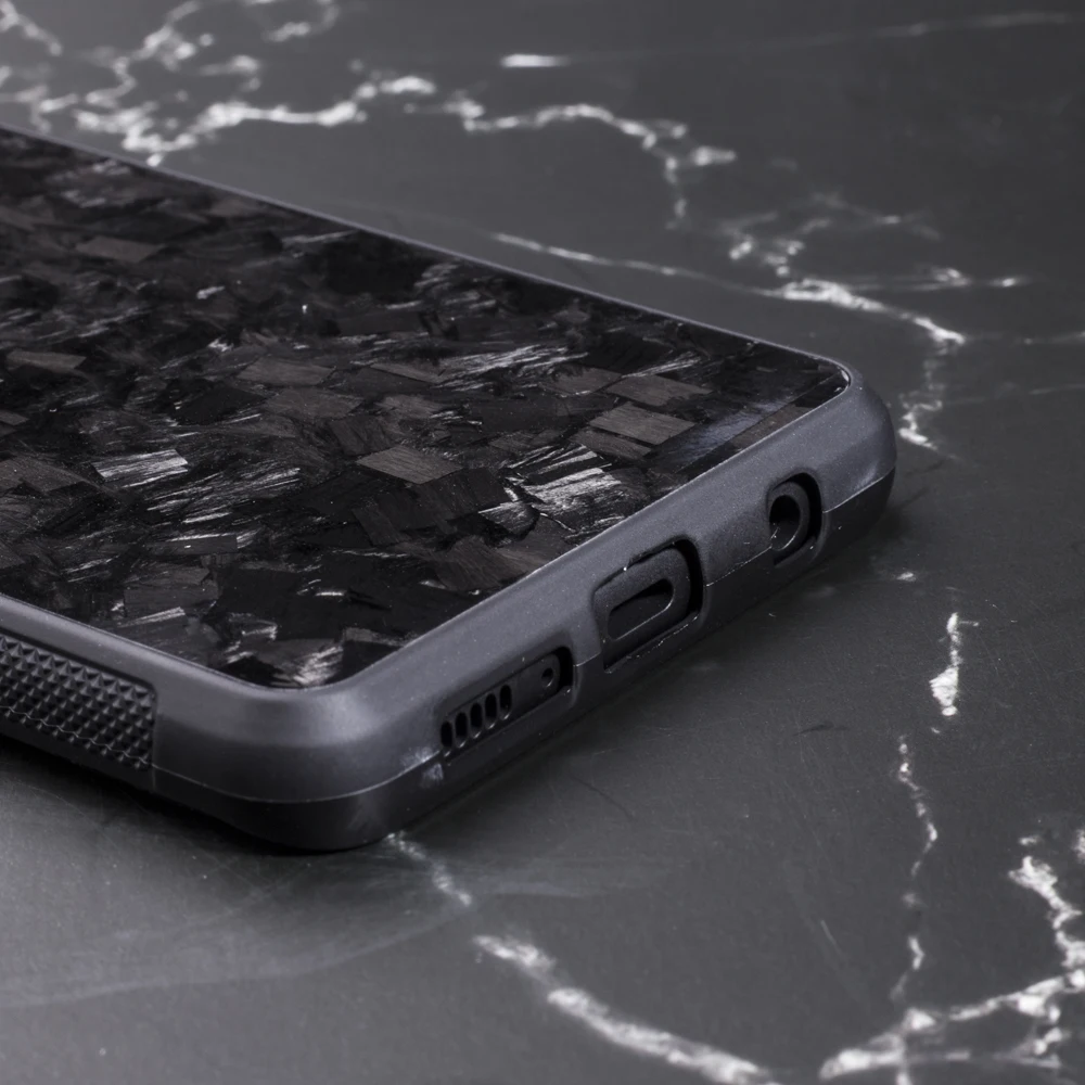 Чехол из настоящего кованого углеродного волокна для Samsung S10 S10E задняя крышка
