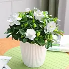 Гардении жасминовидной Эллиса с цветочным принтом белого цвета для украшения для дома и свадьбы аксессуары