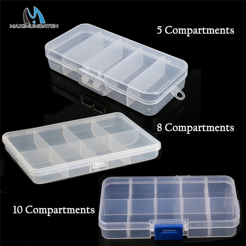 Пластиковый ящик для ловли нахлыстом Maximumcatch 2 шт. прозрачный и супертонкий с 5/8/10